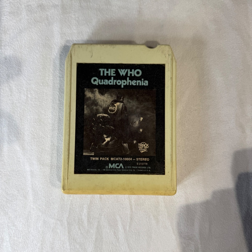 THE WHO Quadrophenia MCA Records 8 Track Tape Cartridge